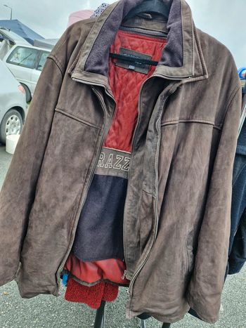 Blouson manteau cuir