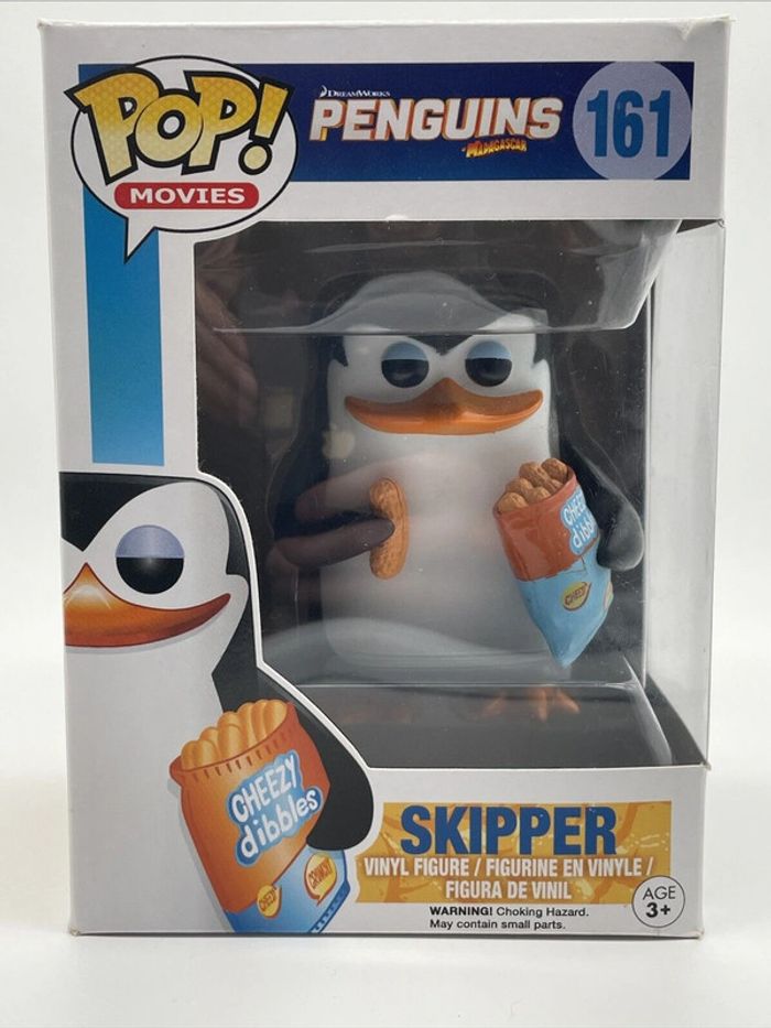 Figurine en vinyle POP N°161 Penguins Madagascar Skipper
