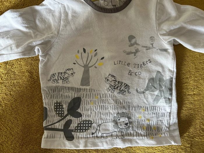 Ensemble salopette pantalon et tee shirt manches longues 3 mois - photo numéro 8