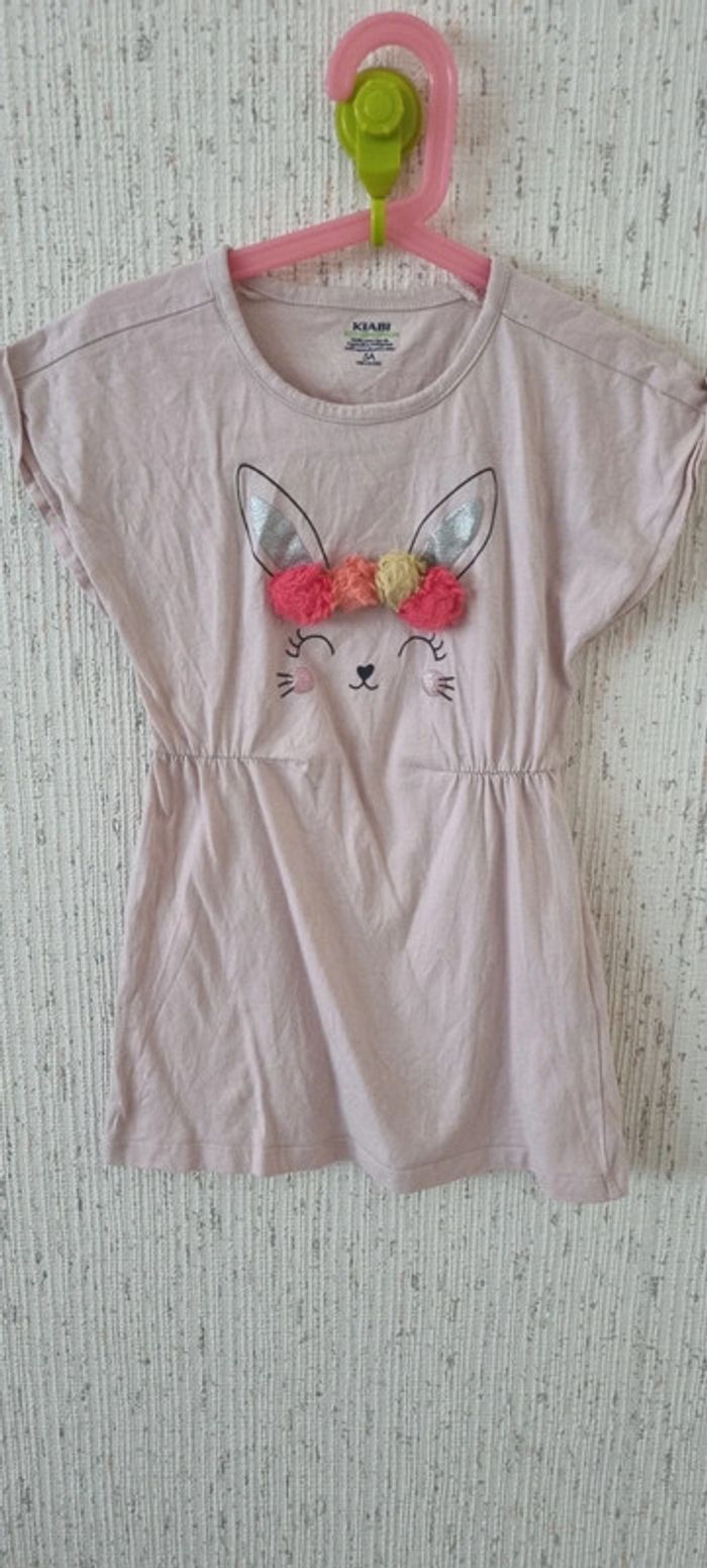 Robe lapin pompon robe taille 5 ans kiabi - photo numéro 2