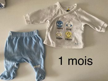 Pyjama 2 pièces 1 mois