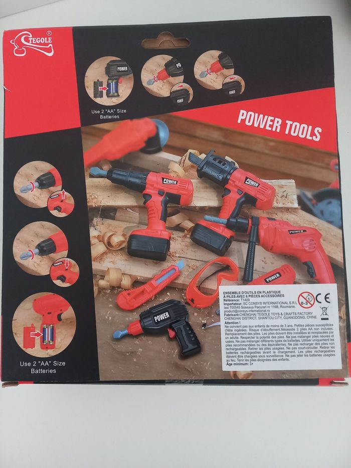 Jouet tournevis neuf 3 embout (piles  AA non fournies) - photo numéro 3