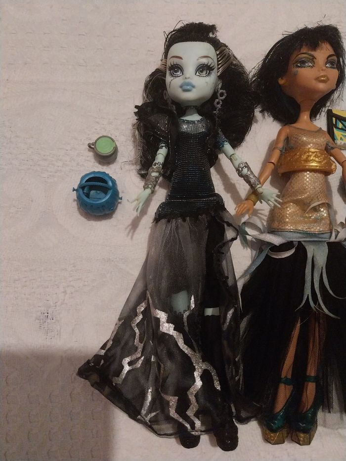 2 Poupées Cleo de Nile et Frankie Stein Ghouls Rules Monster High Mattel 2012 - photo numéro 2