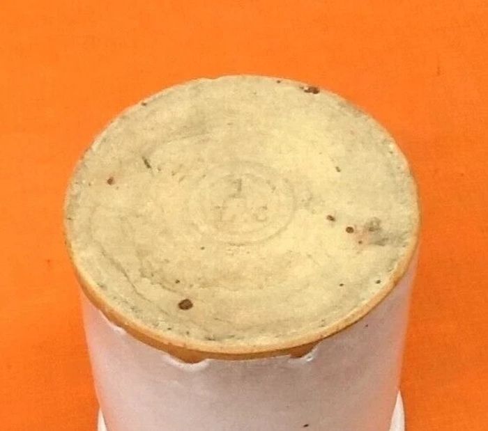 Ancien pot à graisse, confiture, moutarde... céramique émaillée - photo numéro 5