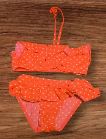👙 Adorable maillot de bain 2 pièces pour petite fille 👙