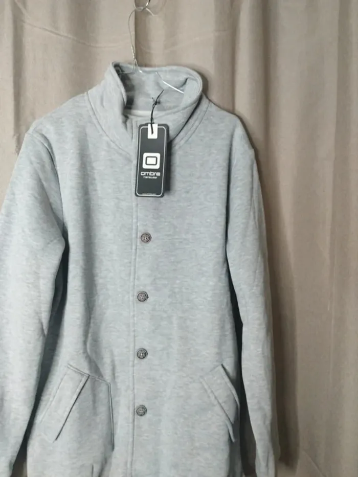 Sweat boutonné ombre - photo numéro 4