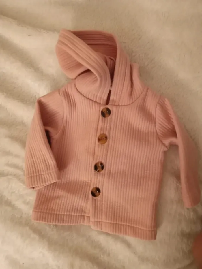 Gilet shein bébé rose - photo numéro 3