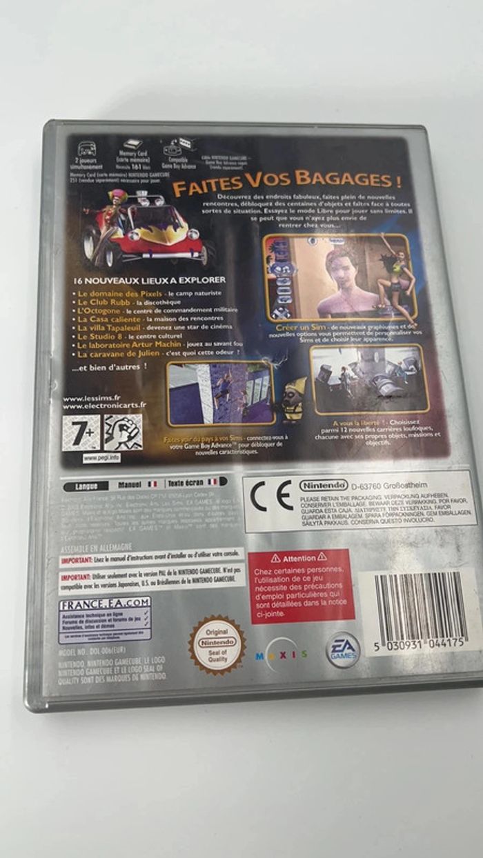 Jeu Nintendo Gamecube Les Sims Permis De Sortir complet notice - photo numéro 2