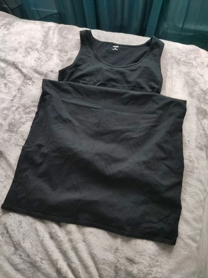 Robe légère noire de maternité longue kiabi taille M - photo numéro 2