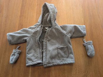 Manteau chaud avec moufles 12 mois Verbaudet