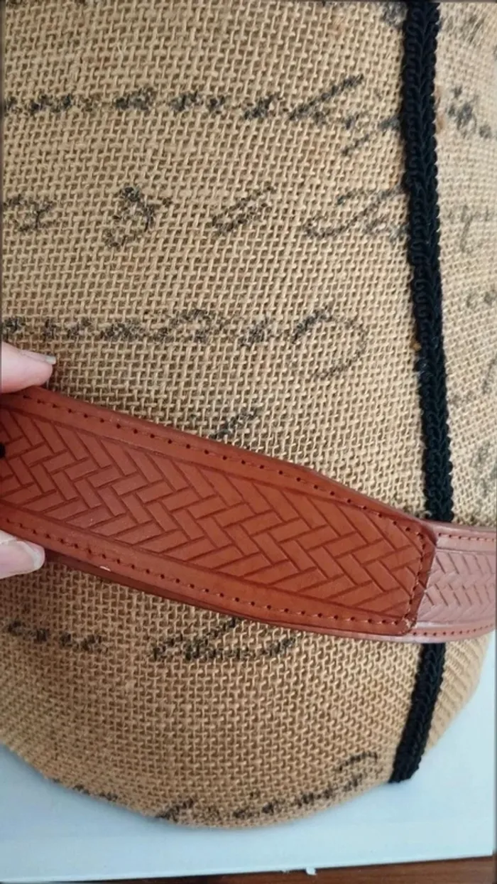 Ceinture marron avec motifs 110 cm mixte - photo numéro 5