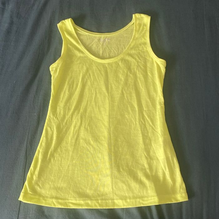 Débardeur jaune fluo