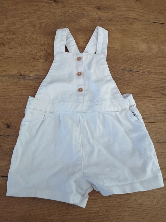 Salopette blanche Okaidi