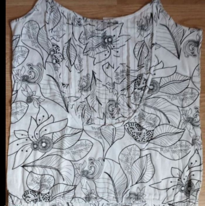 Haut " Oxbow" blanc imprimé T.2 - photo numéro 4