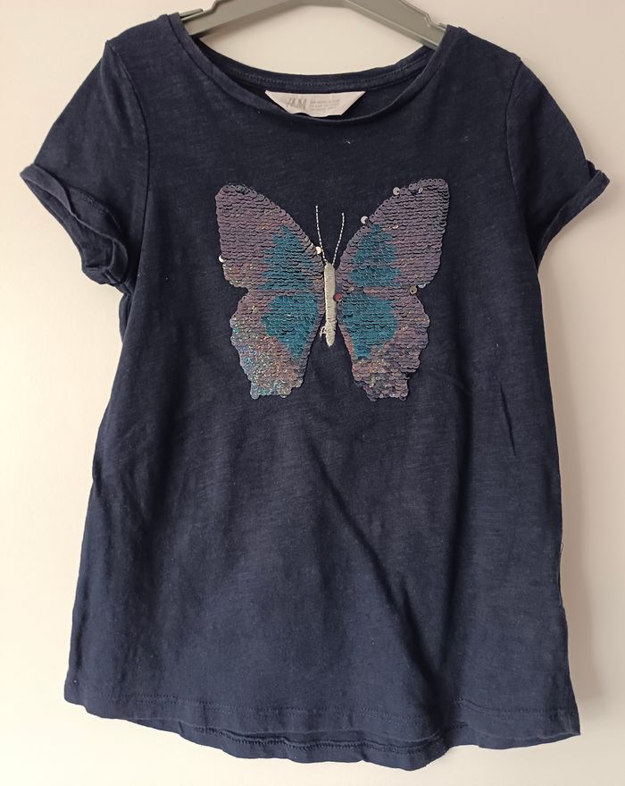 Lot de 2 tee-shirts fille en 6 ans 116 cm - photo numéro 5