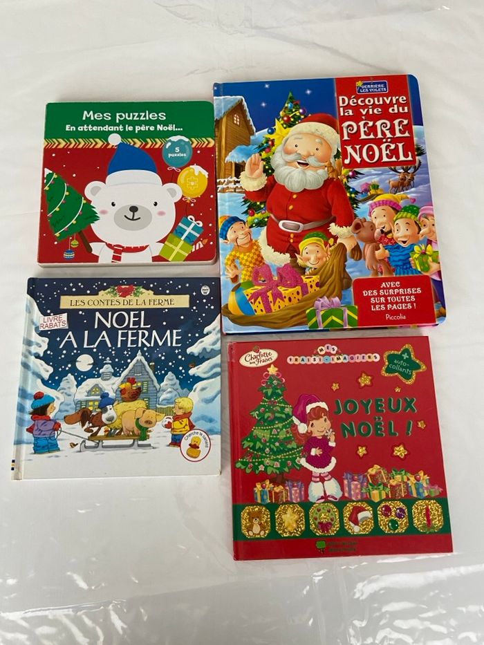 Lot de 4 livres enfants sur le thème de Noël