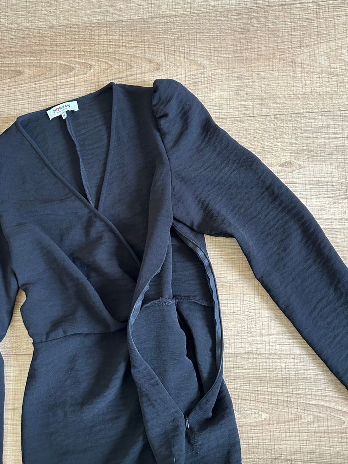 Robe noire à manches longues Morgan taille 34 comme neuve - photo numéro 9