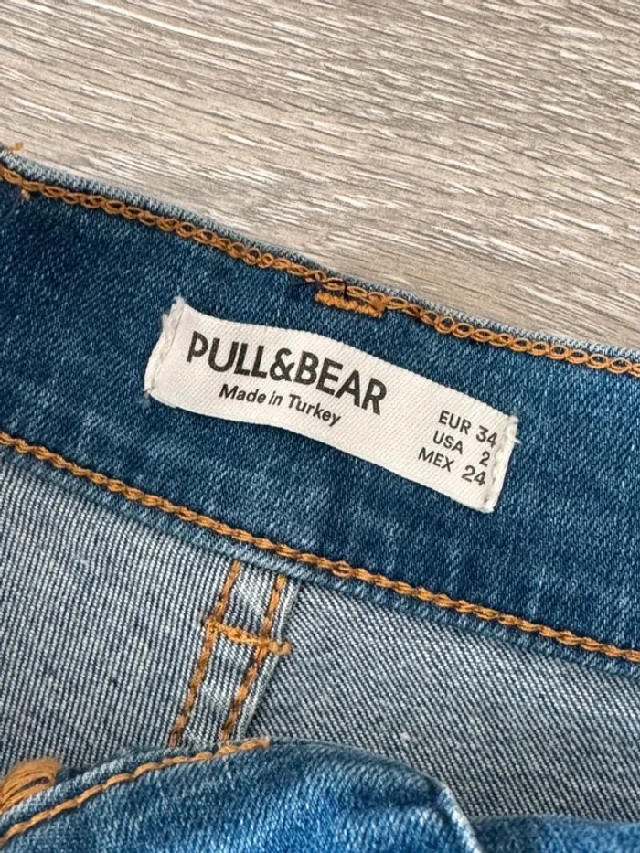 Short en jean bleu Pull & Bear - photo numéro 6