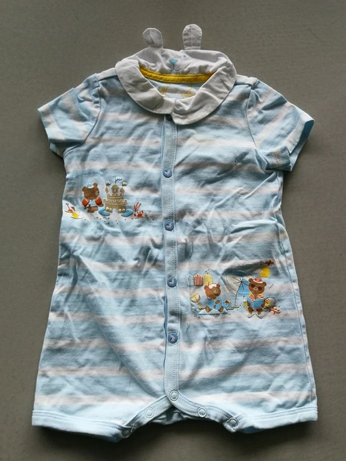 Grenouillère été garçon 6 mois sergent major