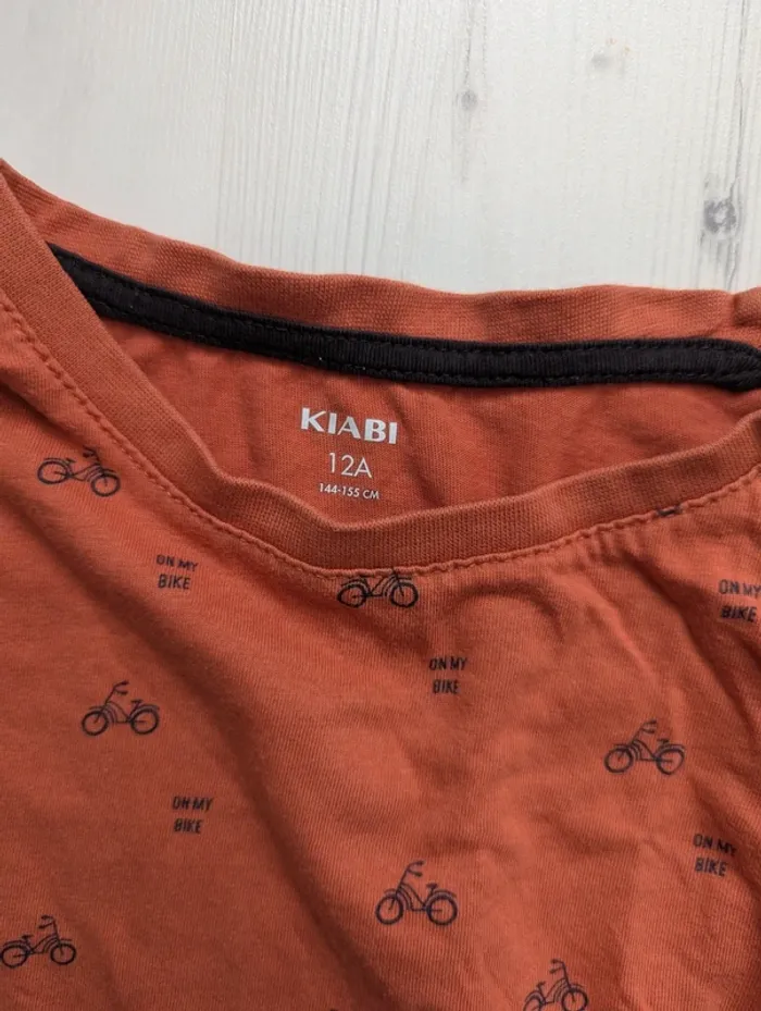 Lot 2 tee shirt Kiabi taille 12 ans - photo numéro 2