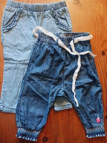 Pantalons fille - 12 mois