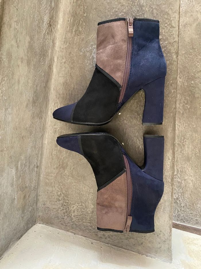 Bottines à talons patchwork Playa 37 - photo numéro 5