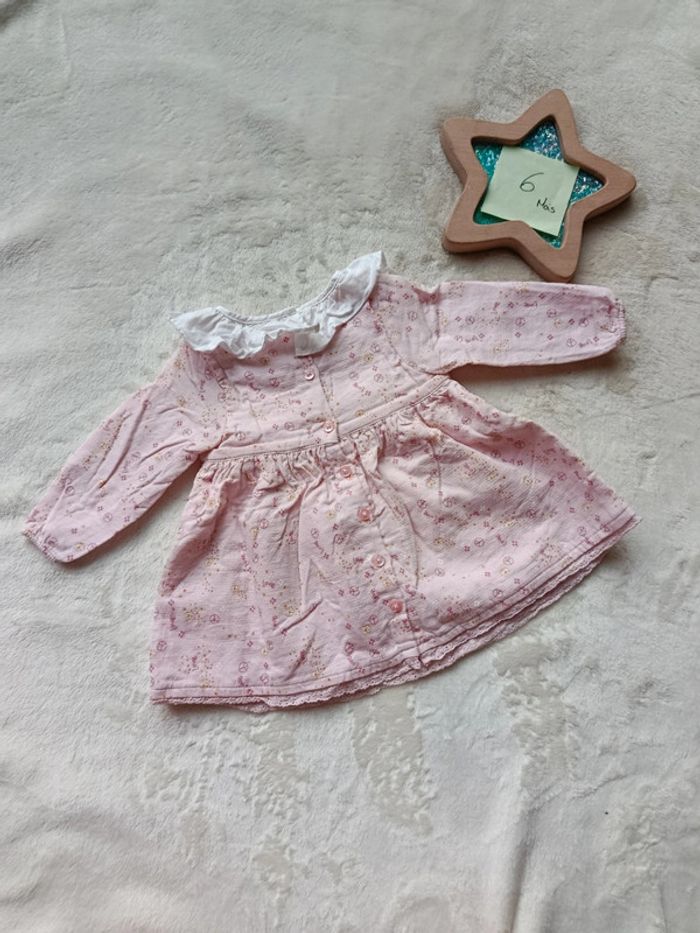 Blouse fleuri rose 6 mois Orchestra - photo numéro 4
