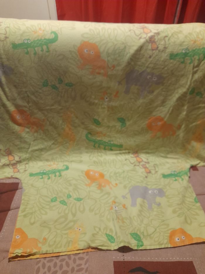 Housse de couette et sa taie thème la jungle - photo numéro 4