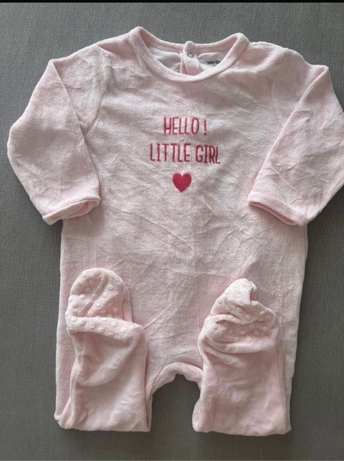 Lot de pyjamas velours verbaudet fille 12 mois - photo numéro 3