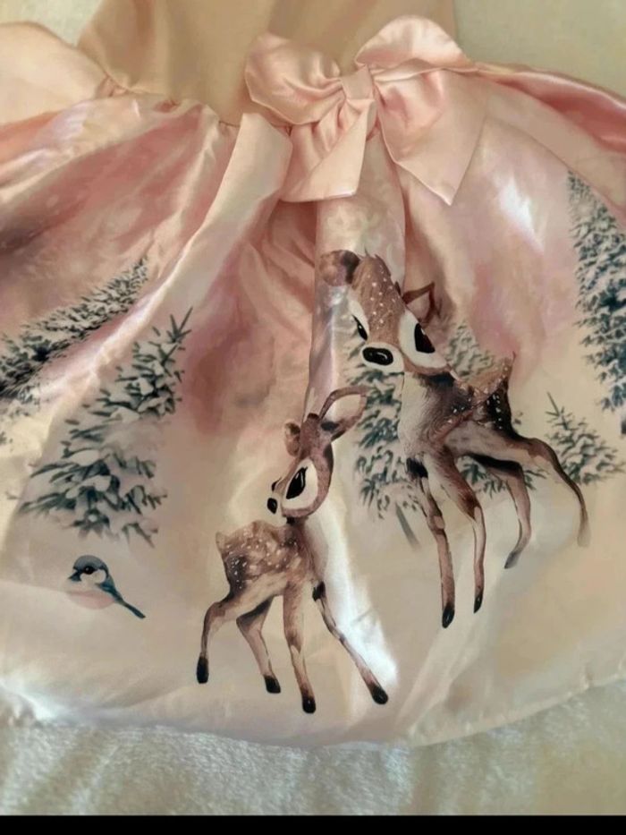Magnifique robe de princesse animaux de la forêt neuve 6 ans fille - photo numéro 5
