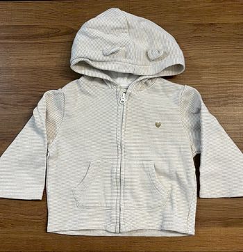 Sweat zippé à capuche Kiabi 12 mois