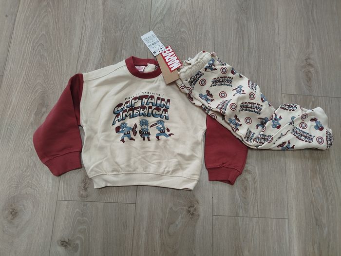 Ensemble captain america 2 ans neuf - photo numéro 2