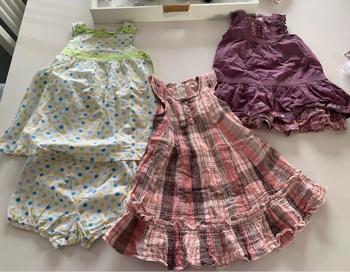 Lot 3 robes sans manches