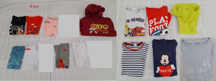 Lot de haut 8 ans garçon