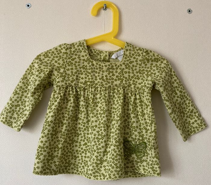 tunique fleurie manches longues bébé 6 mois
