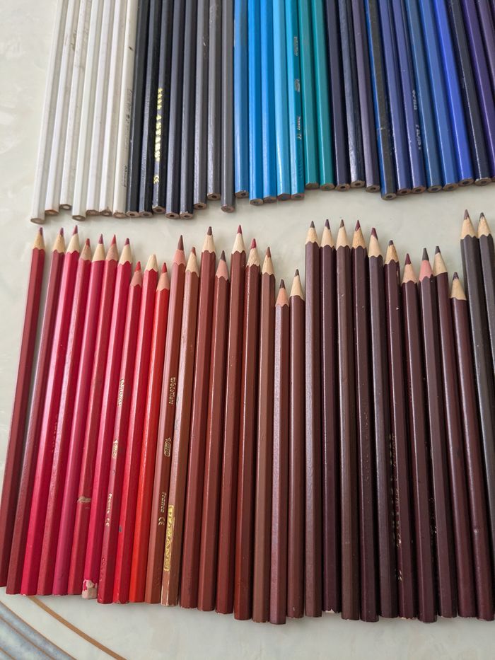 Lot de 126 crayons de couleur. - photo numéro 7