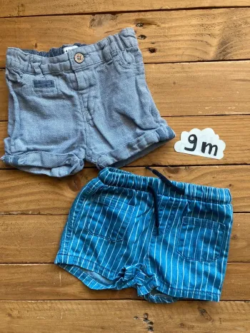 2 jolis shorts garçon