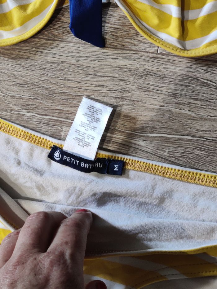 Maillot de bain bikini jaune Petit bateau Taille M - 38 - photo numéro 3