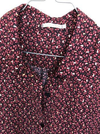 Chemise noire et bordeaux