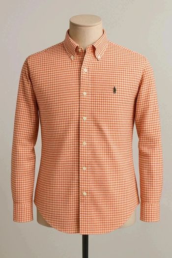 🔴 Chemise Ralph Lauren vichy rouge/blanc - Custom Fit - Taille L