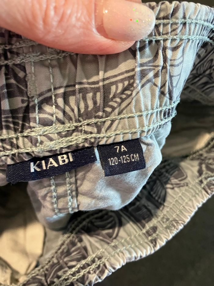 Shirt garçon gris bleu 7 ans Kiabi - photo numéro 4