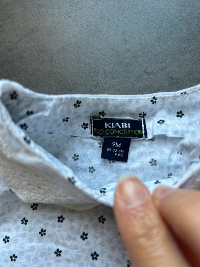 Blouse tunique chemisier fleuri avec col dentelle bébé fille Kiabi - photo numéro 4
