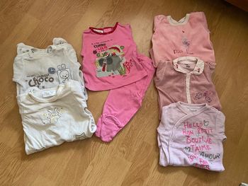 Lot 6 pyjamas 3 mois hiver