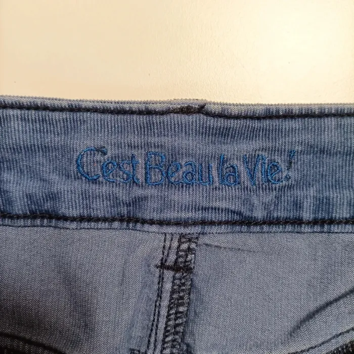 Jupe en jean bleu medium C’est Beau la Vie - Taille 40 A1028 - photo numéro 11