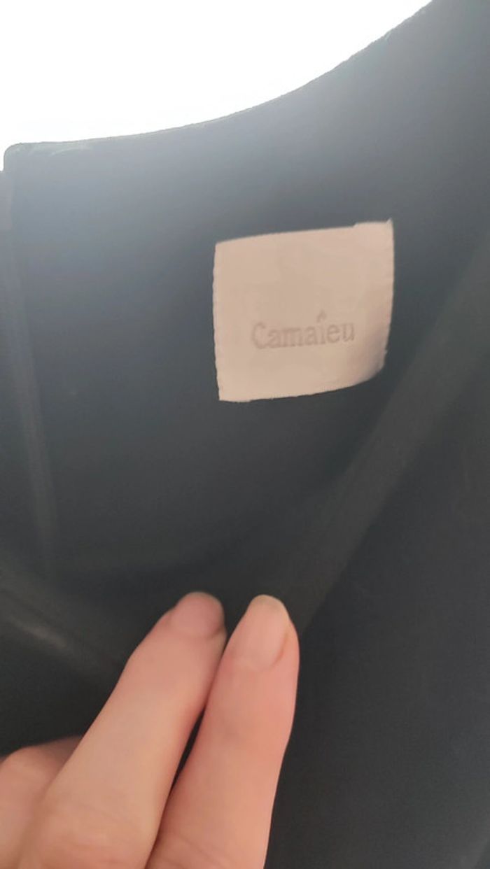 Robe noire T44 Camaïeu bon état - photo numéro 3