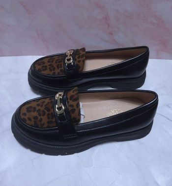 Mocassins Fille Léopard & Noir - Chic Boucle Dorée - Neufs Taille 33
