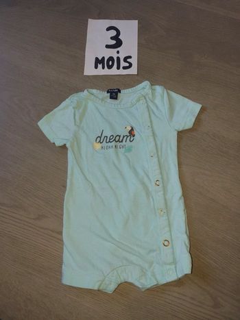 Barboteuse 3mois garçon