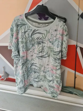 Maillot manche courte xl fleuries