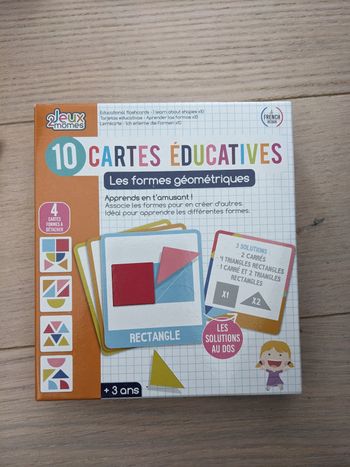 10 cartes educatives formes géométriques 