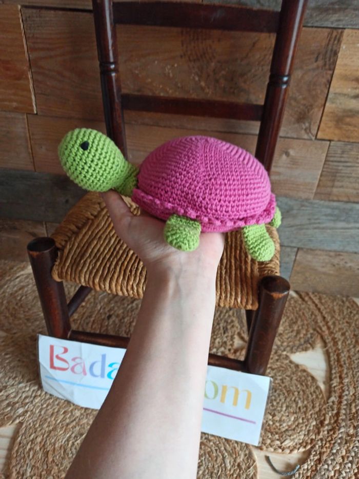 Peluche Tortue tricot tbe - photo numéro 7